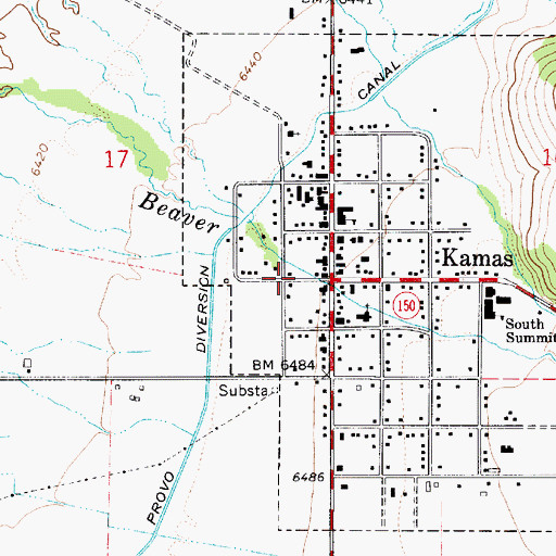 Topographic Map of The Church of Jesus Christ of Latter Day Saints, UT