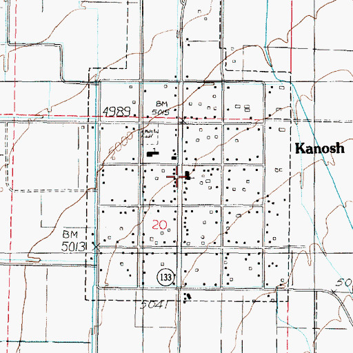 Topographic Map of The Church of Jesus Christ of Latter Day Saints, UT