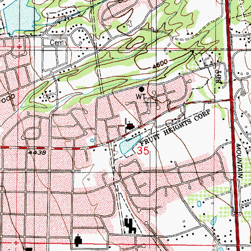 Topographic Map of The Church of Jesus Christ of Latter Day Saints, UT
