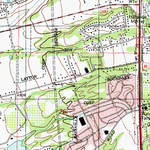 Topographic Map of The Church of Jesus Christ of Latter Day Saints, UT