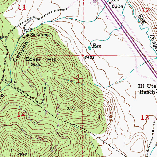 Topographic Map of The Church of Jesus Christ of Latter Day Saints, UT