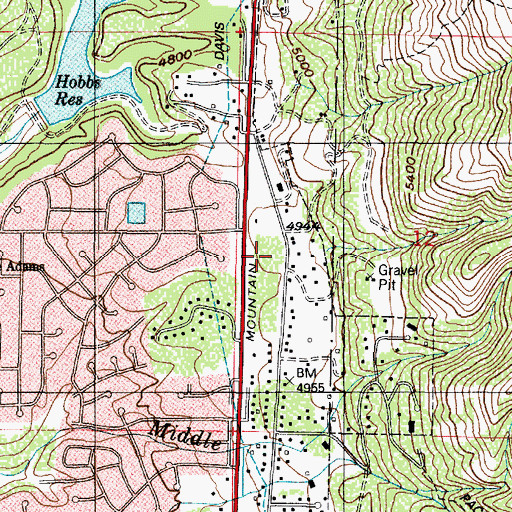 Topographic Map of The Church of Jesus Christ of Latter Day Saints, UT