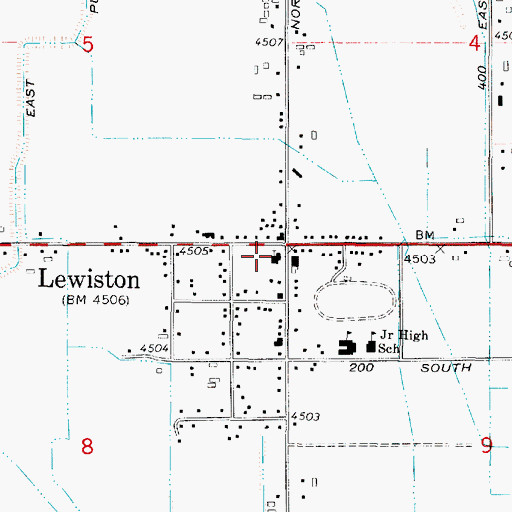 Topographic Map of The Church of Jesus Christ of Latter Day Saints, UT