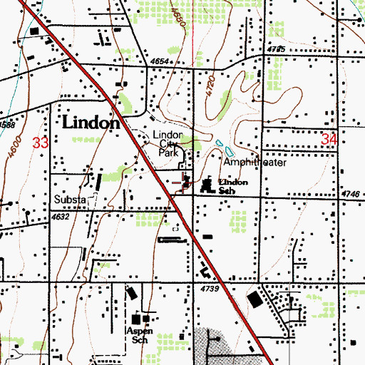 Topographic Map of The Church of Jesus Christ of Latter Day Saints, UT