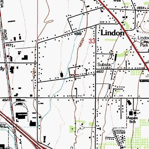 Topographic Map of The Church of Jesus Christ of Latter Day Saints, UT