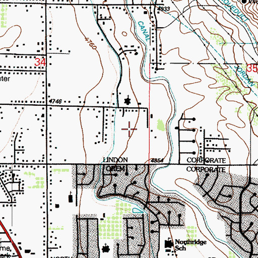 Topographic Map of The Church of Jesus Christ of Latter Day Saints, UT