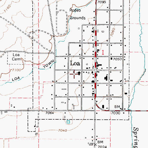 Topographic Map of The Church of Jesus Christ of Latter Day Saints, UT