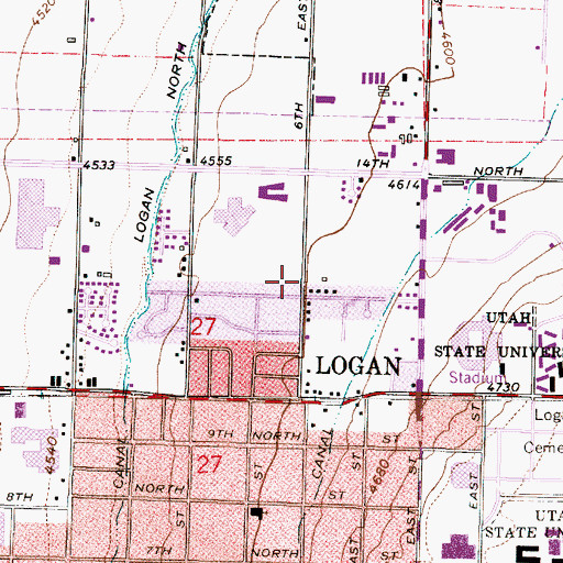 Topographic Map of The Church of Jesus Christ of Latter Day Saints, UT