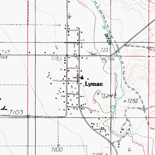 Topographic Map of The Church of Jesus Christ of Latter Day Saints, UT