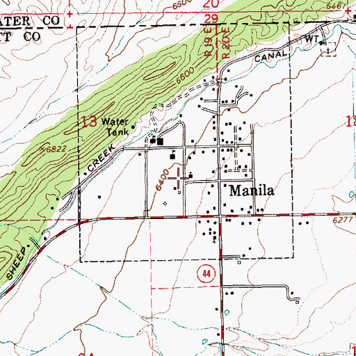 Topographic Map of The Church of Jesus Christ of Latter Day Saints, UT