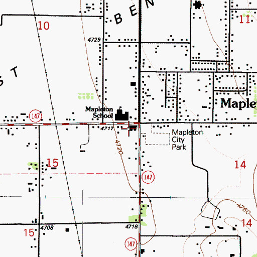 Topographic Map of The Church of Jesus Christ of Latter Day Saints, UT