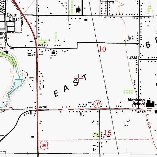 Topographic Map of The Church of Jesus Christ of Latter Day Saints, UT