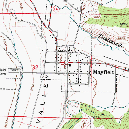Topographic Map of The Church of Jesus Christ of Latter Day Saints, UT