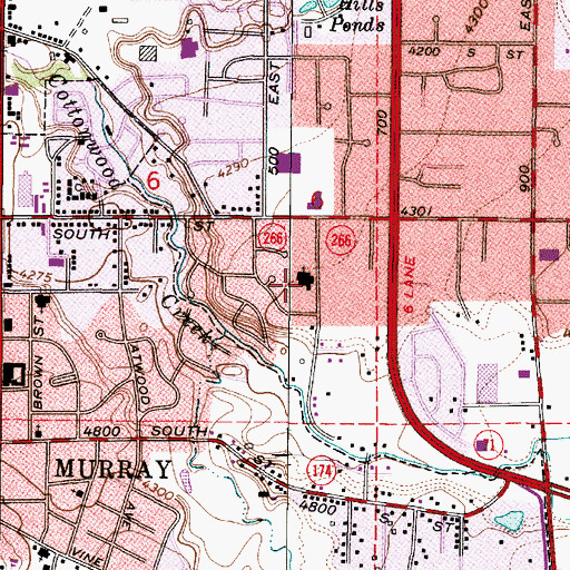 Topographic Map of The Church of Jesus Christ of Latter Day Saints, UT