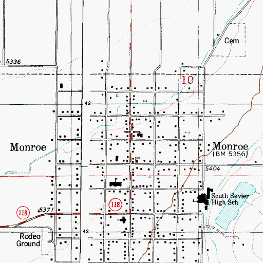 Topographic Map of The Church of Jesus Christ of Latter Day Saints, UT
