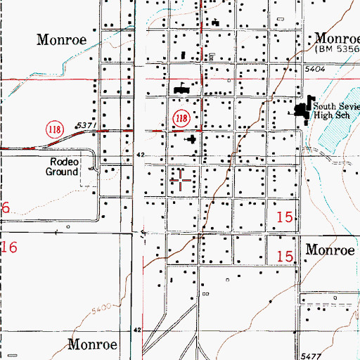 Topographic Map of The Church of Jesus Christ of Latter Day Saints, UT