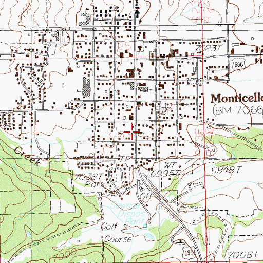Topographic Map of The Church of Jesus Christ of Latter Day Saints, UT