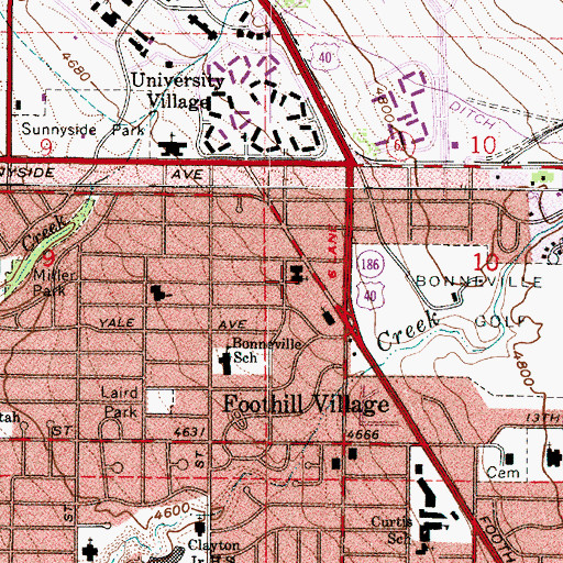 Topographic Map of The Church of Jesus Christ of Latter Day Saints, UT