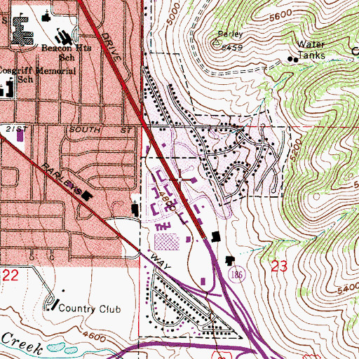 Topographic Map of The Church of Jesus Christ of Latter Day Saints, UT