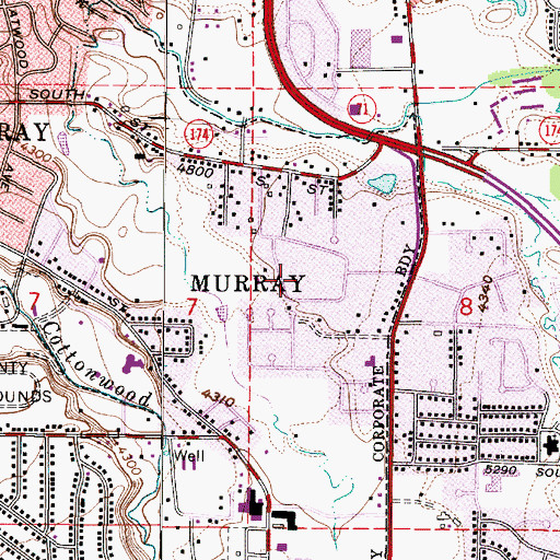 Topographic Map of The Church of Jesus Christ of Latter Day Saints, UT