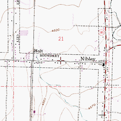 Topographic Map of The Church of Jesus Christ of Latter Day Saints, UT