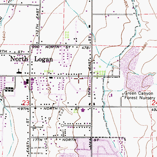Topographic Map of The Church of Jesus Christ of Latter Day Saints, UT