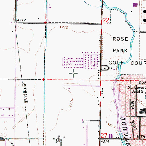 Topographic Map of The Church of Jesus Christ of Latter Day Saints, UT