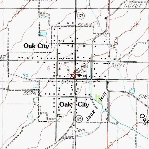 Topographic Map of The Church of Jesus Christ of Latter Day Saints, UT