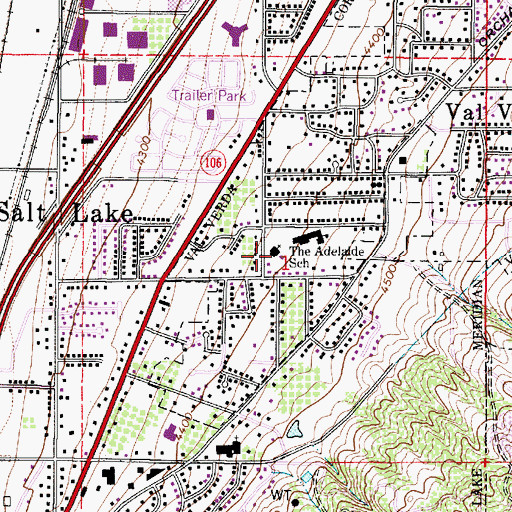 Topographic Map of The Church of Jesus Christ of Latter Day Saints, UT