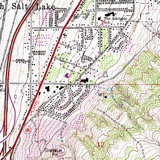 Topographic Map of The Church of Jesus Christ of Latter Day Saints, UT