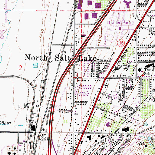 Topographic Map of The Church of Jesus Christ of Latter Day Saints, UT