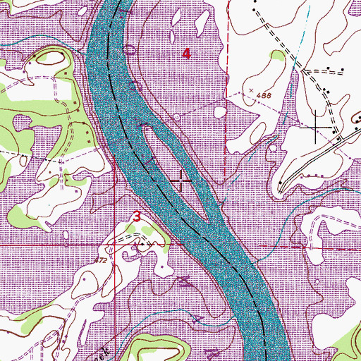 Topographic Map of Robertsons Island (historical), AL