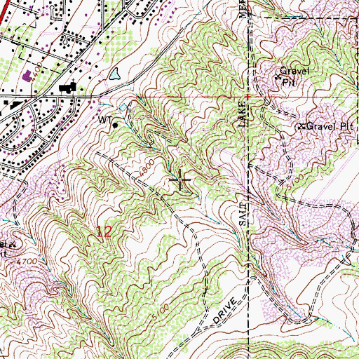 Topographic Map of The Church of Jesus Christ of Latter Day Saints, UT
