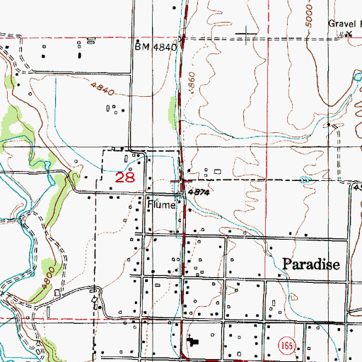 Topographic Map of The Church of Jesus Christ of Latter Day Saints, UT