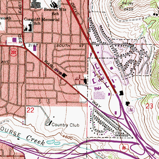 Topographic Map of The Church of Jesus Christ of Latter Day Saints, UT