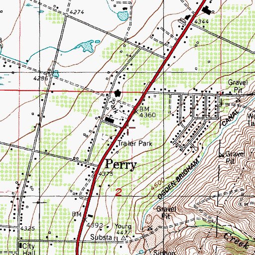 Topographic Map of The Church of Jesus Christ of Latter Day Saints, UT