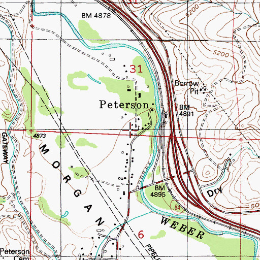 Topographic Map of The Church of Jesus Christ of Latter Day Saints, UT