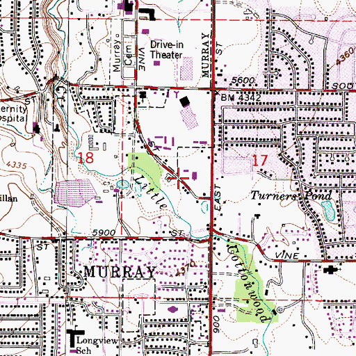Topographic Map of The Church of Jesus Christ of Latter Day Saints, UT
