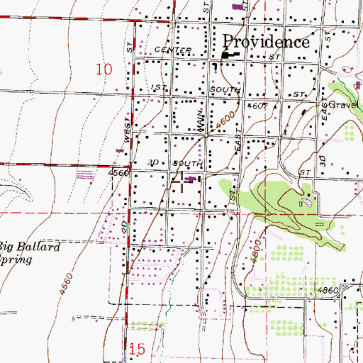 Topographic Map of The Church of Jesus Christ of Latter Day Saints, UT