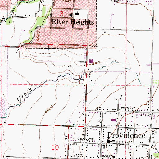 Topographic Map of The Church of Jesus Christ of Latter Day Saints, UT