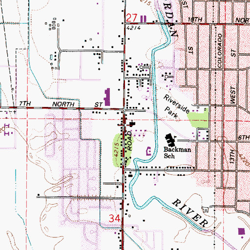 Topographic Map of The Church of Jesus Christ of Latter Day Saints, UT