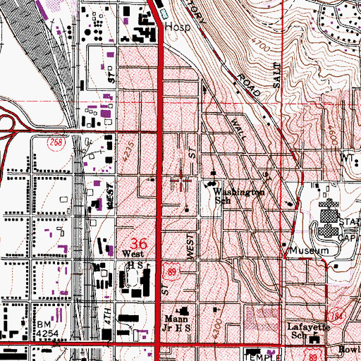 Topographic Map of The Church of Jesus Christ of Latter Day Saints, UT