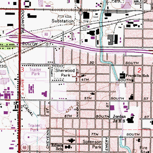 Topographic Map of The Church of Jesus Christ of Latter Day Saints, UT