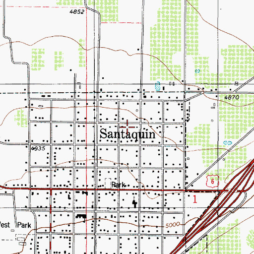 Topographic Map of The Church of Jesus Christ of Latter Day Saints, UT