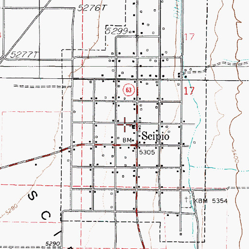 Topographic Map of The Church of Jesus Christ of Latter Day Saints, UT