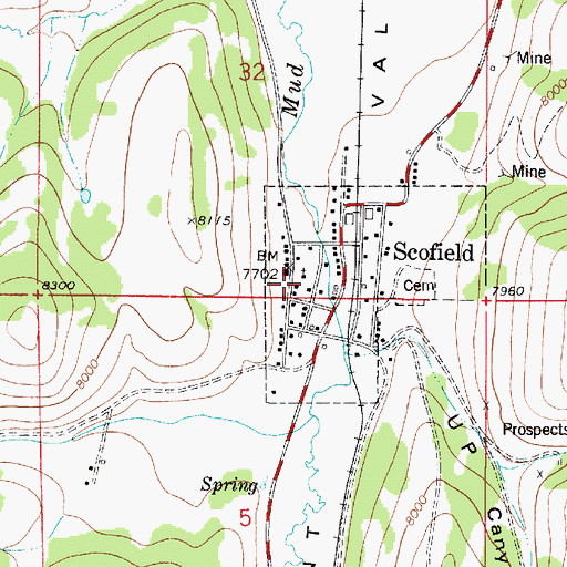 Topographic Map of The Church of Jesus Christ of Latter Day Saints, UT