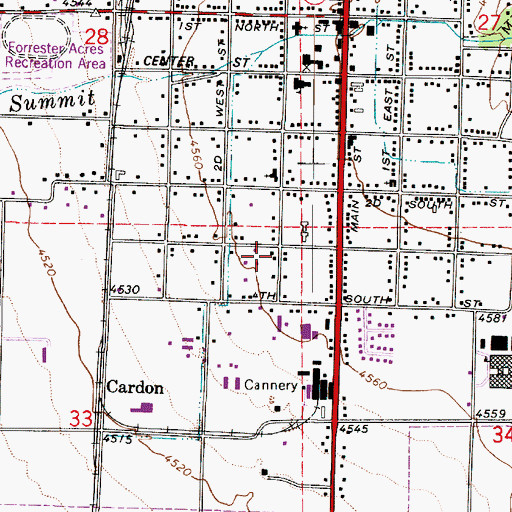 Topographic Map of The Church of Jesus Christ of Latter Day Saints, UT