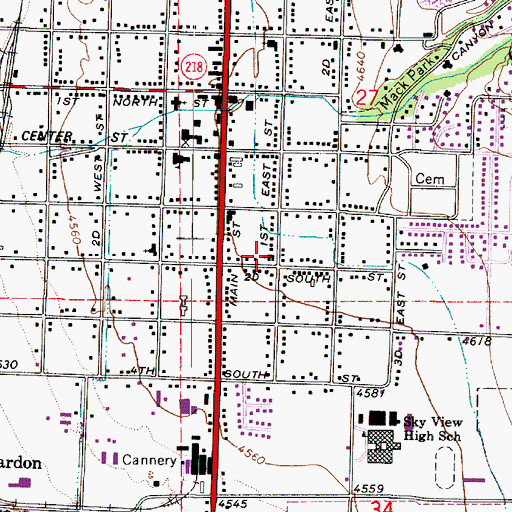 Topographic Map of The Church of Jesus Christ of Latter Day Saints, UT