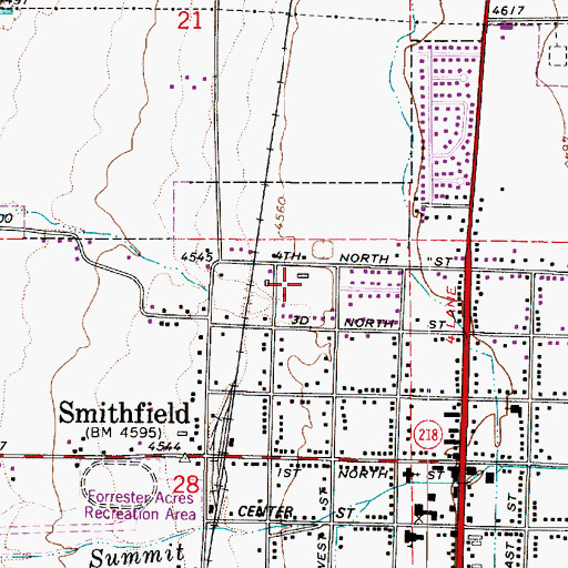Topographic Map of The Church of Jesus Christ of Latter Day Saints, UT