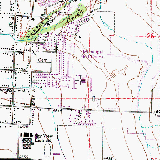 Topographic Map of The Church of Jesus Christ of Latter Day Saints, UT